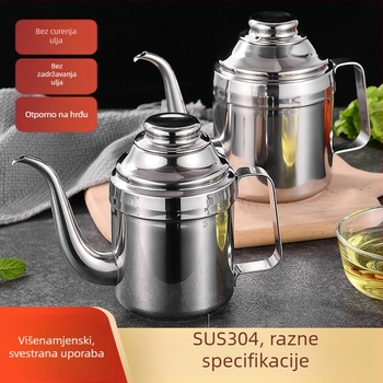 Ai Yuejia 304 nehrđajući čelik kuhinjski spremnik za ulje velike kapacitete, spremnik za sojino ulje, ocat i sezamovo ulje