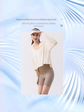 Najlon s originalnim vlaknom, moderan kaput za zaštitu od sunca UPF 100+, casual Ice Silk, za žene