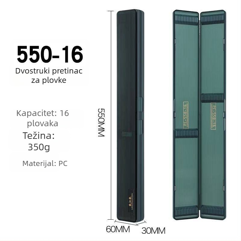 Longjiang Long 650-26 PC kutija za plovke, velika kapaciteta, dvostruki sloj, za ribolov