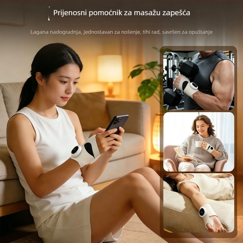 EMS masaža zapešća s grijanjem, za sport i fitness