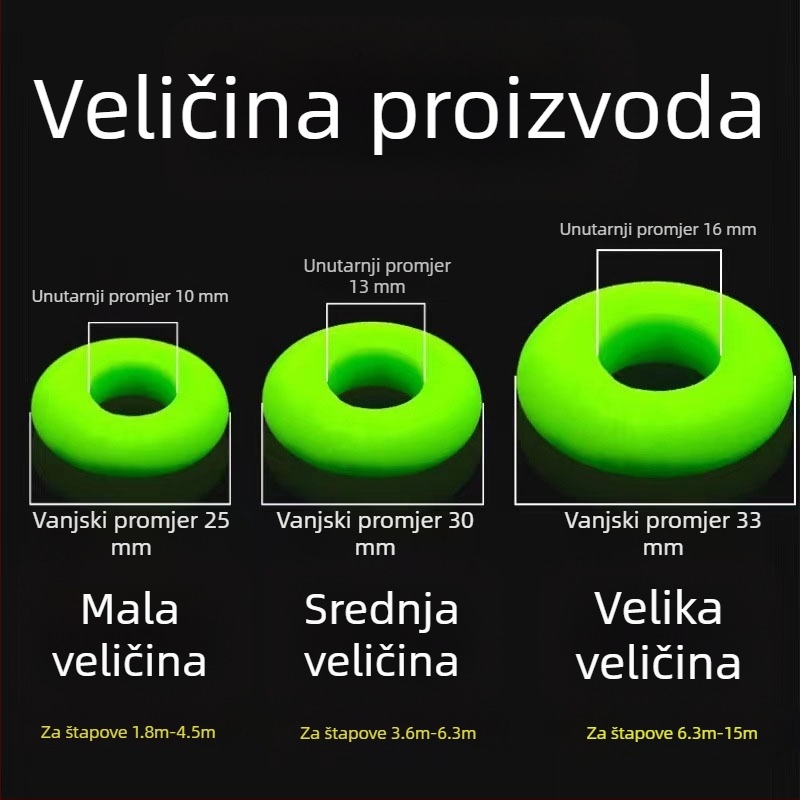 Silikonski O-prsten za stopper štapa za ribolov
