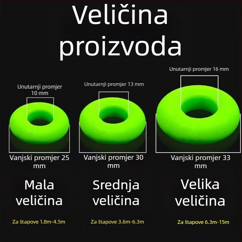 Silikonski O-prsten za stopper štapa za ribolov