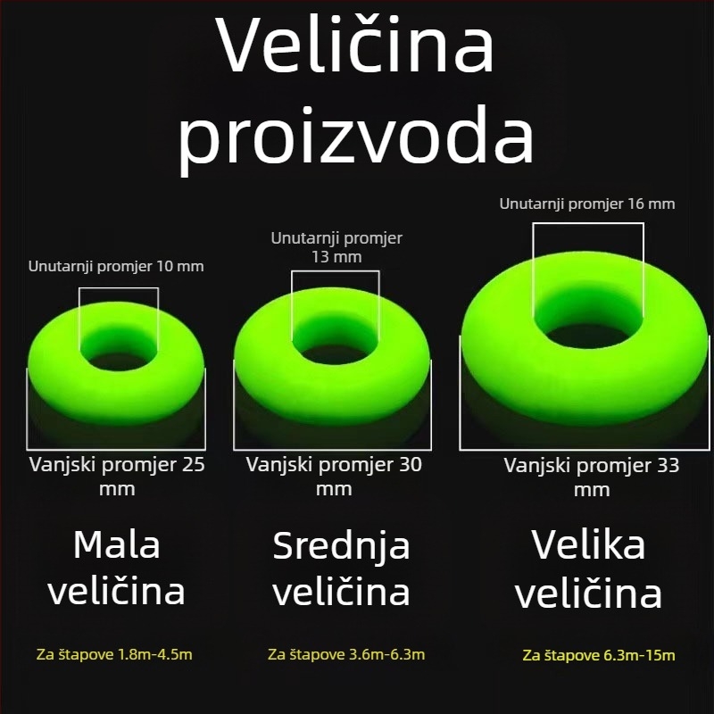 Silikonski O-prsten za stopper štapa za ribolov
