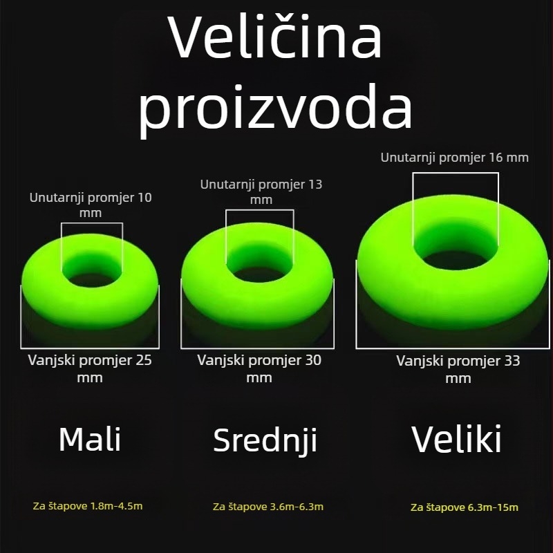 Silikonski O-prsten za stopper štapa za ribolov