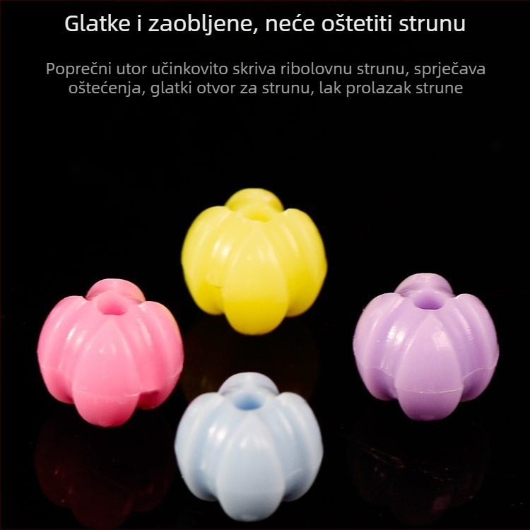 SEELUCKER Kugličasti stopper s križnim žljebom za ribolov – ne šteti liniji
