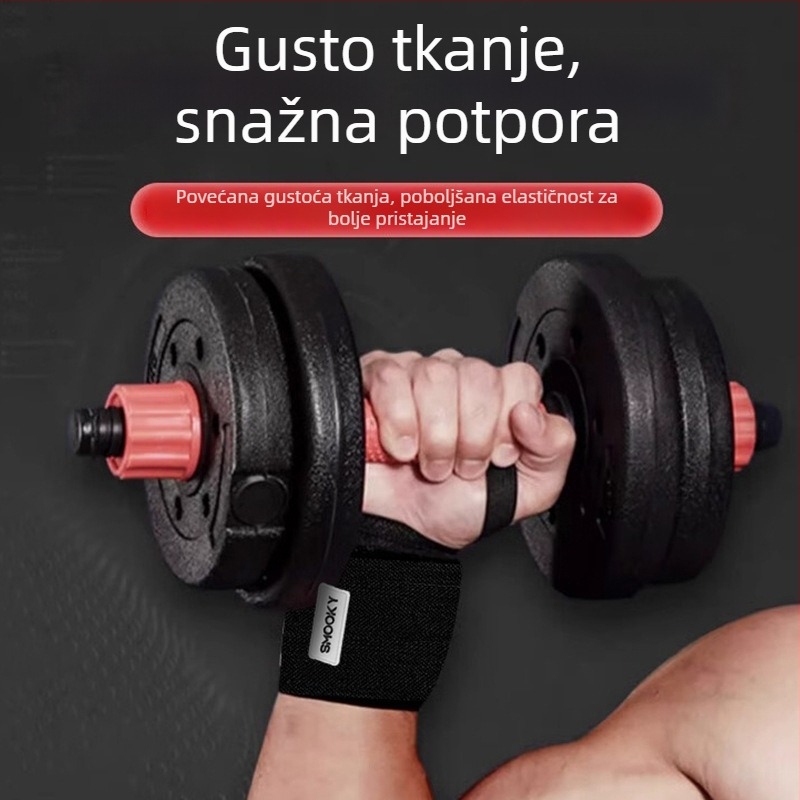 Kompresijski remen za zapešće za dizanje utega i bench press - podrška i zaštita od uganuća