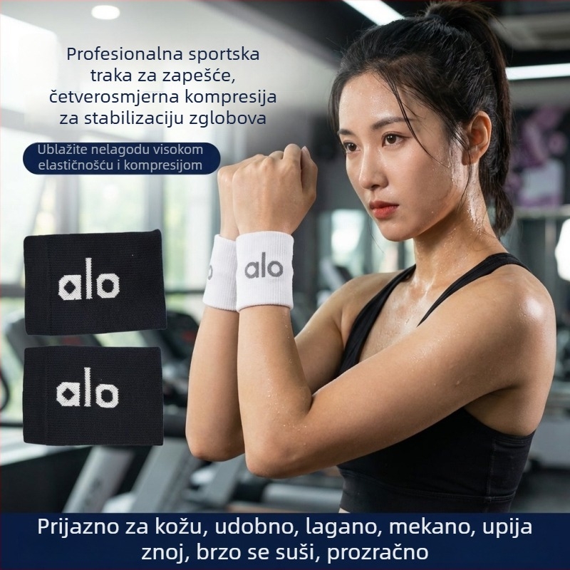 Sportske trake za zapešće za trening: zaštita od iščašenja i zaštita tetiva, upijanje znoja, prozračnost, pogodno za sve sportove (košarka, badminton)