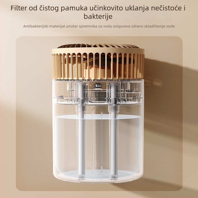 USB mini stolni ventilator s ovlaživačem zraka i vodnom maglom