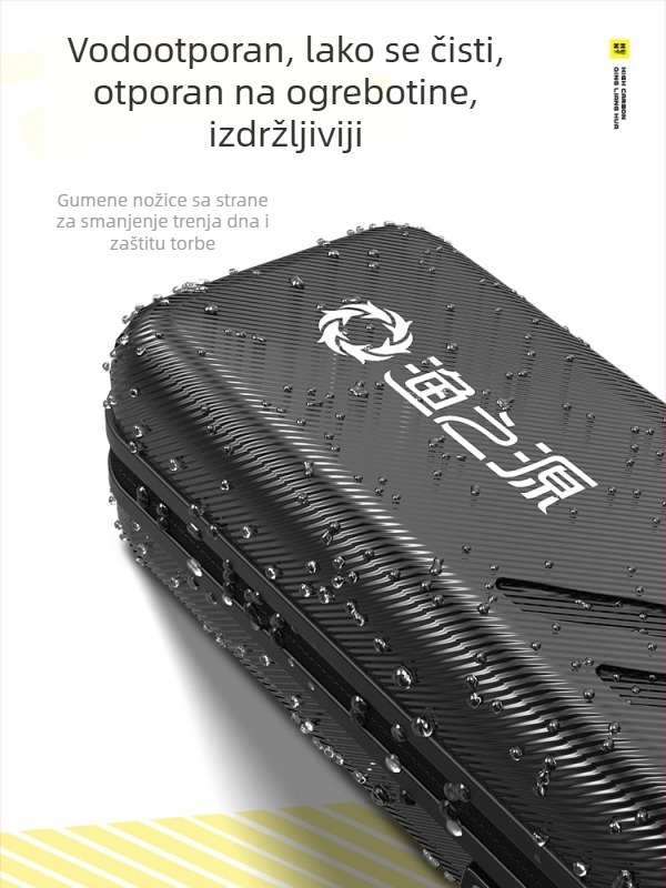 Torba za štapove s čvrstim kućištem, unaprijeđena verzija, veliki kapacitet, vodootporna i lagana.