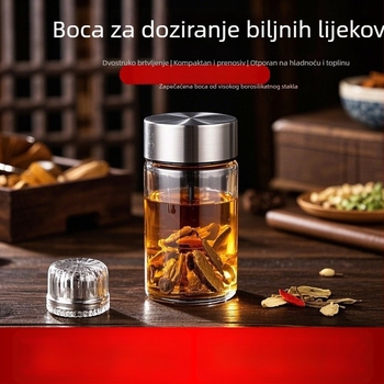 Boca za doziranje hrane s grijanim šalicom, prijenosna zatvorena posuda za pohranu, filtr otporan na visoke temperature za kuhinjsko skladištenje i čišćenje