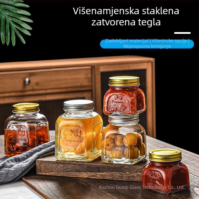 Prilagođene staklene posude za hranu – prozirne cilindrične posude od borosilikatnog stakla
