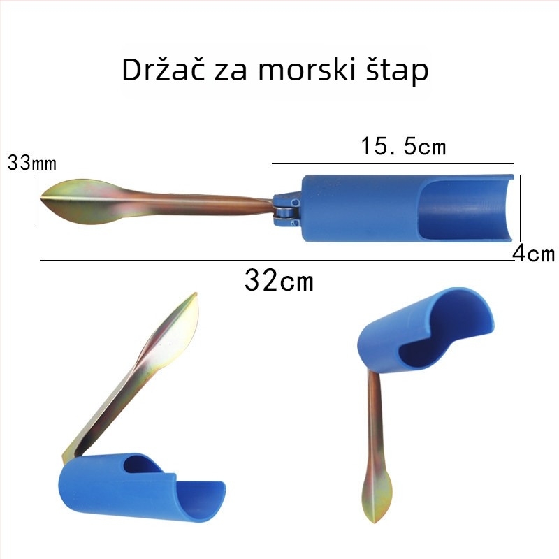 Fisherbon Sklopiva podrška za štap za pecanje – stalak za morski štap, višenamjenski dodatak za ribolov
