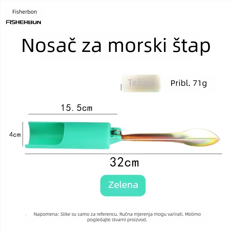 Fisherbon Sklopiva podrška za štap za pecanje – stalak za morski štap, višenamjenski dodatak za ribolov
