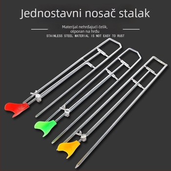 Vanjski držač za štapove za ribolov, nosač za morski štap, podesivi dvostruki držač za ribolovnu opremu