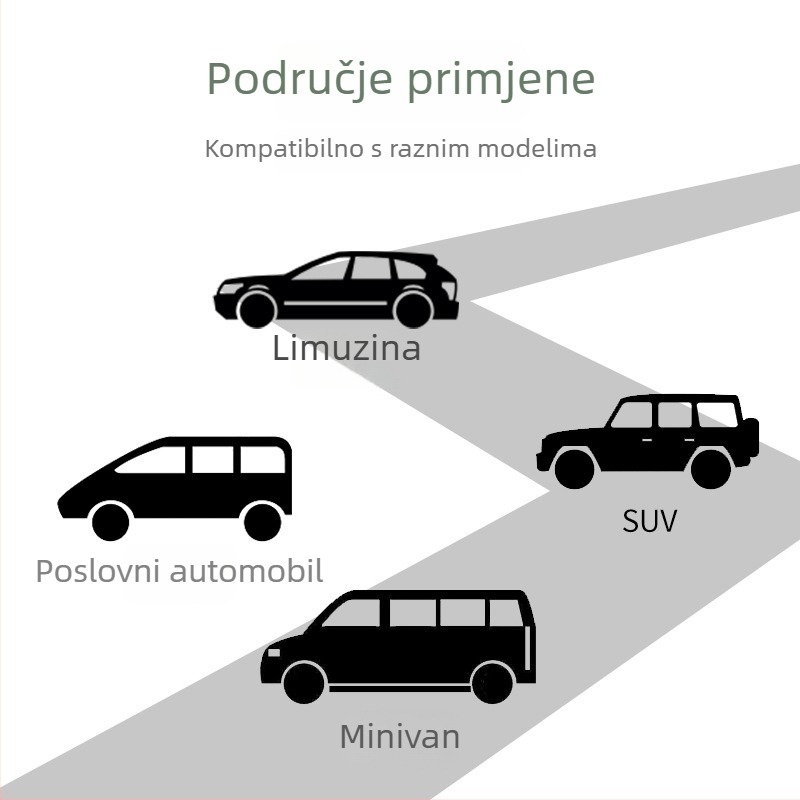 Mamba držač za ribolovne štapove u automobilu sa sedam prstena — najlonska traka za pričvršćivanje