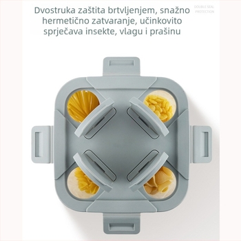 Četverodijelni zapečaćeni spremnik za žitarice