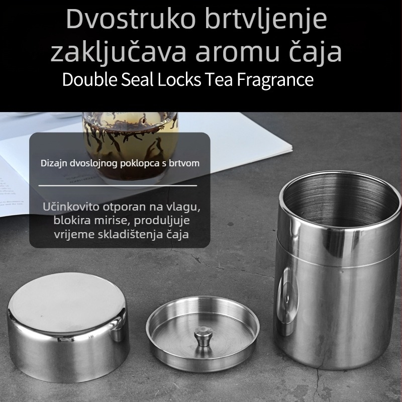 Posuda za čaj od nehrđajućeg čelika 304, hermetičko zatvaranje