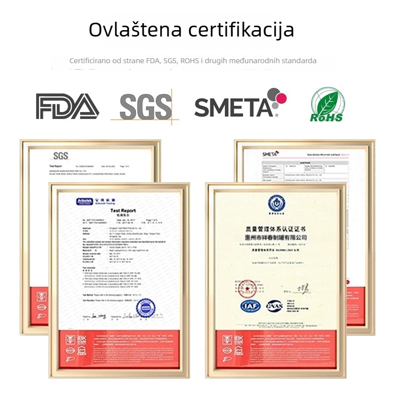 Zlatna okrugla metalna kutija za kavijar, zatvorena, otporna na hrđu