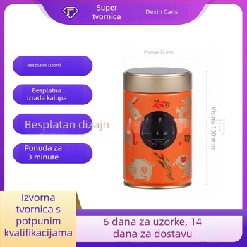150-200 g matcha praha u metalnoj limenci sa zatvaračem na klik, limenka za prehrambene proizvode