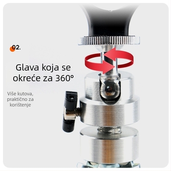 Držač za ledeni ribolov od aluminijske legure, sklopivi trokutasti držač
