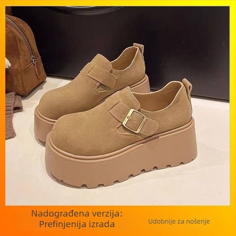Ženske loaferice s debelim potplatom i platformom, novi proljetni model 2025, retro stil