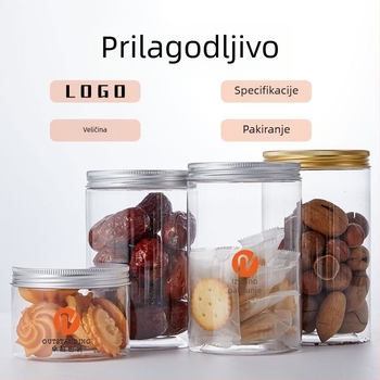 Prilagodljive kutije za hranu i plastične boce za orašaste plodove i suho voće, zatvoreni spremnici