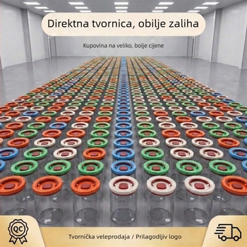 Prozirne staklene posude za skladištenje od borosilikatnog stakla, s hermetičkim zatvaranjem, otporne na vlagu, za orašaste plodove, 800–1000 ml