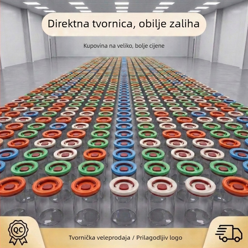 Prozirne staklene posude za skladištenje od borosilikatnog stakla, s hermetičkim zatvaranjem, otporne na vlagu, za orašaste plodove, 800–1000 ml