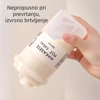 Spremnik za skladištenje bijelog šećera, prehrambene kvalitete, zatvoren, otporan na vlagu, kuhinjska posuda za brašno i škrob