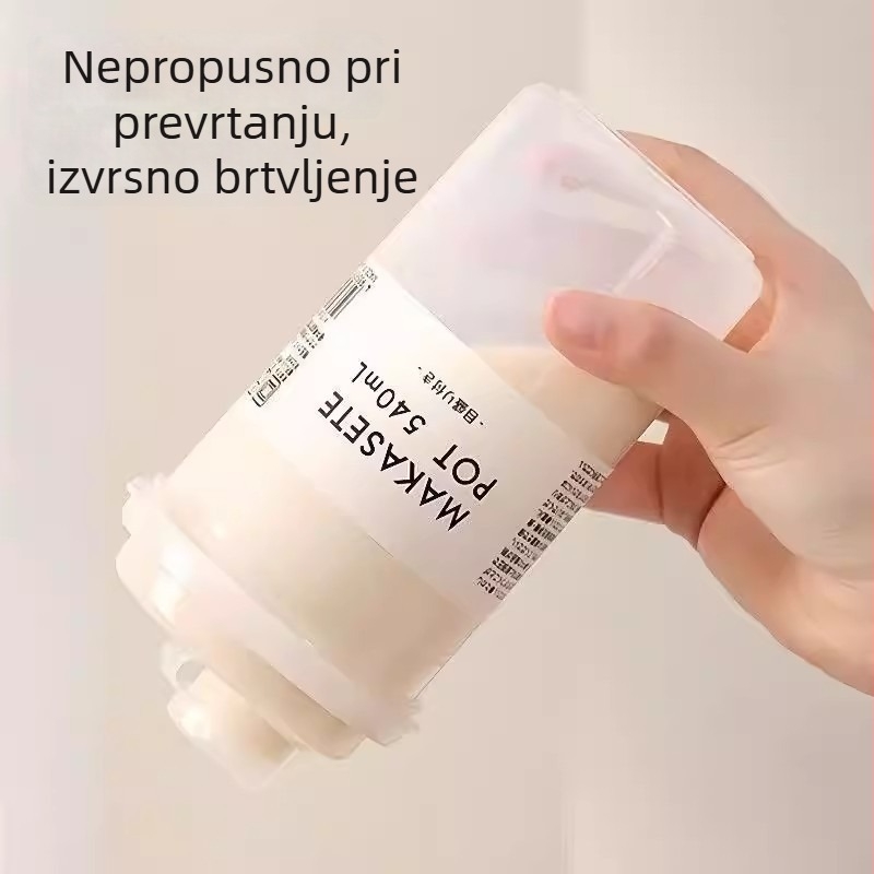 Spremnik za skladištenje bijelog šećera, prehrambene kvalitete, zatvoren, otporan na vlagu, kuhinjska posuda za brašno i škrob