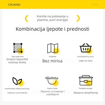 Vanjska Moon Chair, sklopiva prijenosna kamping stolica za balkon i ribolov
