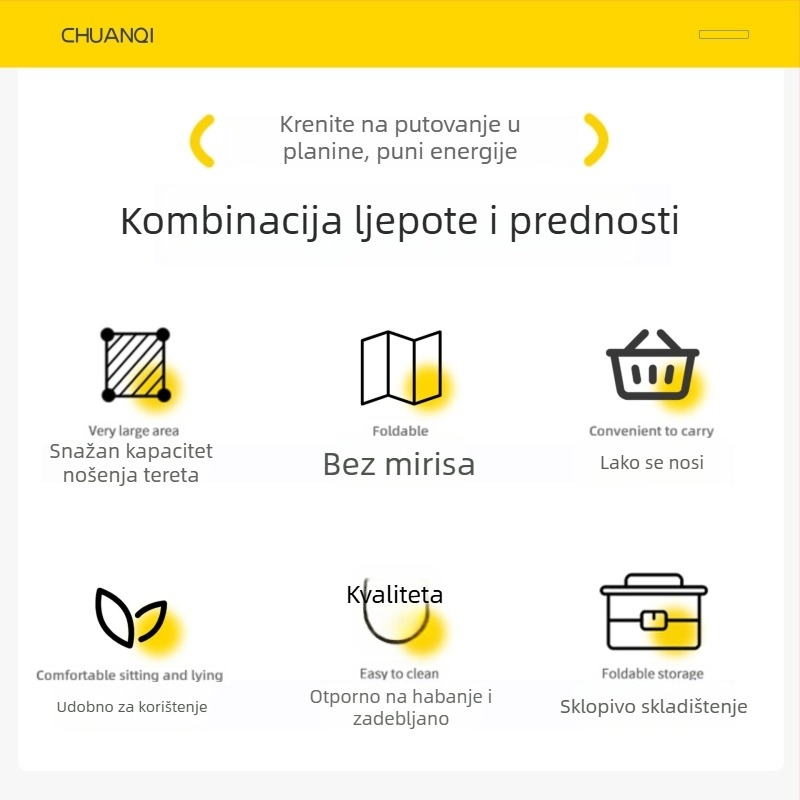 Vanjska Moon Chair, sklopiva prijenosna kamping stolica za balkon i ribolov