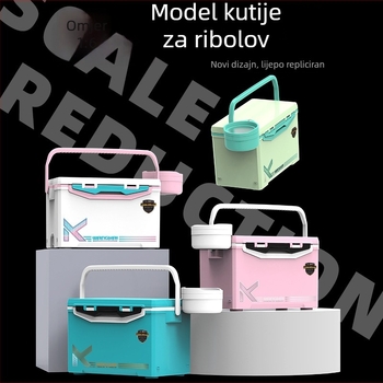 1:6 model kutije za ribolov, mini kutija za ribolov i ukrasna figurica