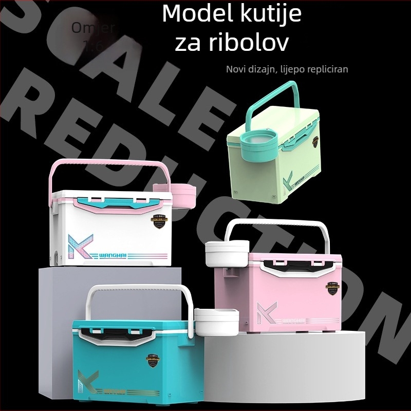1:6 model kutije za ribolov, mini kutija za ribolov i ukrasna figurica