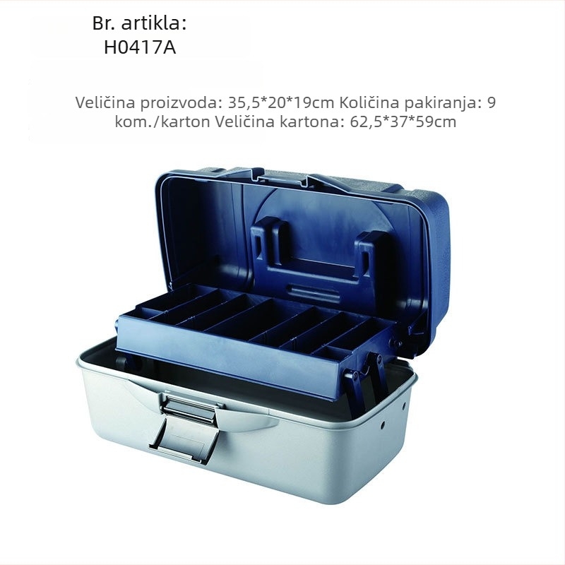 Starfish Sklopiva višenamjenska kutija za ribolov za pribor i mamce, prijenosna kutija H416