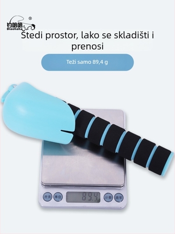 Teleskopska sklopiva žlica za mamac, kompaktna prijenosna glava žlice za duga bacanja, stane u kutiju za ribolov.