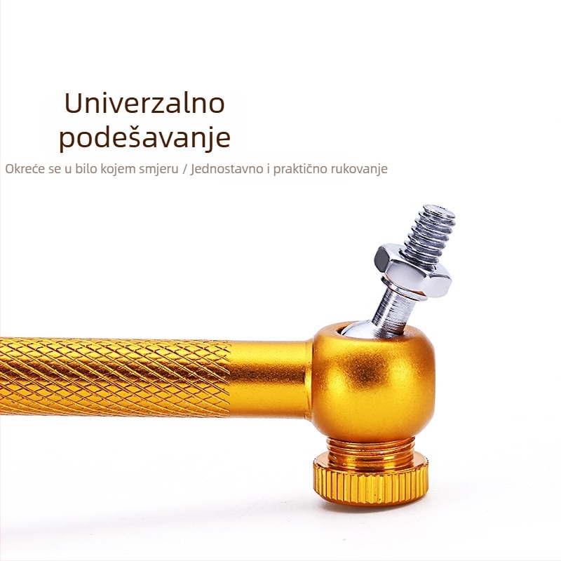 Aluminijski univerzalni nosač za svjetlo za kutiju za ribolov i stolicu – odvojivi, višefunkcionalni nosač ribolovnog svjetla