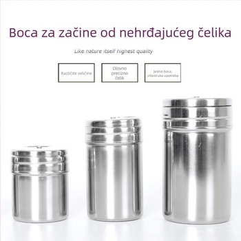 Set posuda od nehrđajućeg čelika za roštilj: posude za papar, posude za začine, kutija za začine, posuda za prašak i alati za roštilj