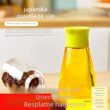 Staklena boca u japanskom stilu za ocat i ulje s prozračnim otvorom, mala veličina, boca za sezamovo ulje i začine