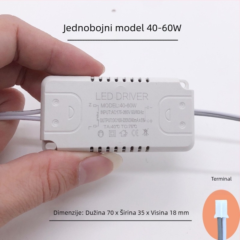 LED napajanje s konstantnim tokom za dnevnu svjetiljku uz ispravljač i trobojni upravljač