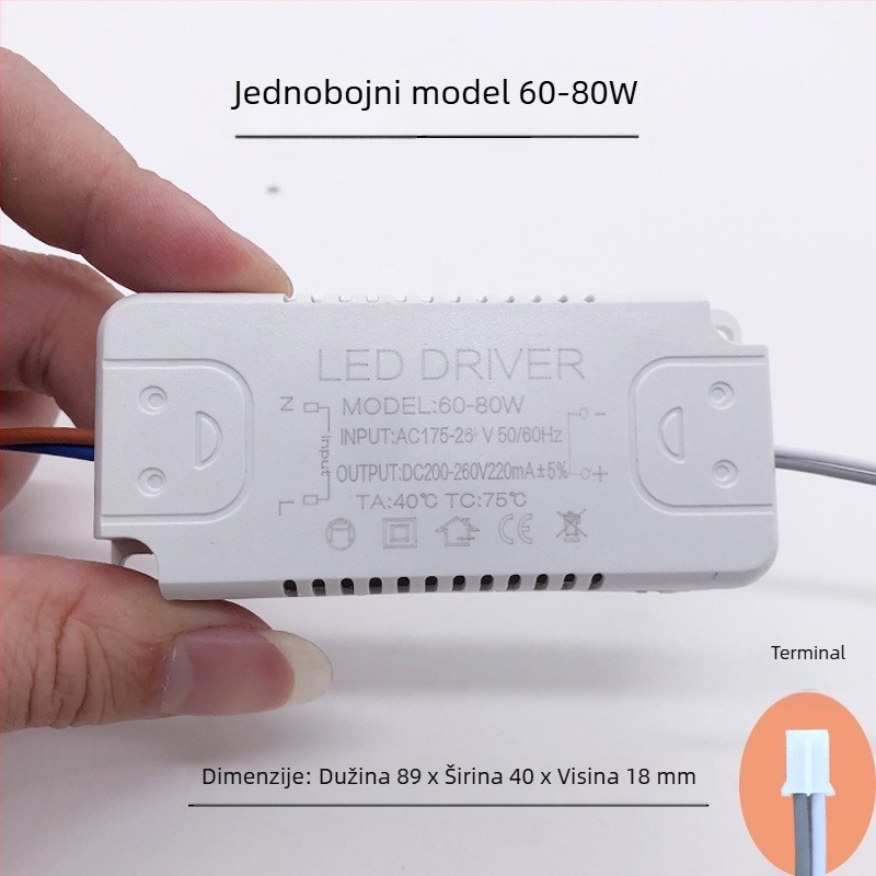 LED napajanje s konstantnim tokom za dnevnu svjetiljku uz ispravljač i trobojni upravljač