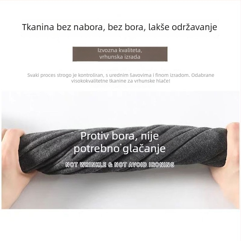 Sive ženske trenirke hlače sa šnrom i širokim krojem, prilagođene kruškolikoj figuri, tople zimi