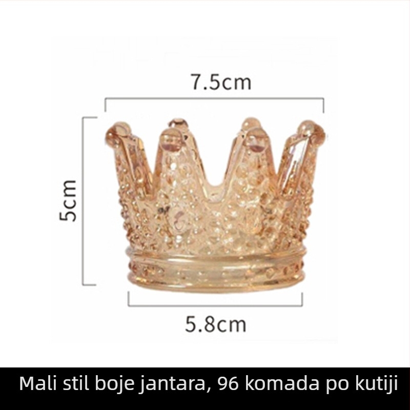 Francusko-skandinavska retro kristalna kugla na bazi, kutija za nakit, staklena demagnetizirajuća zdjela, ukras za dom