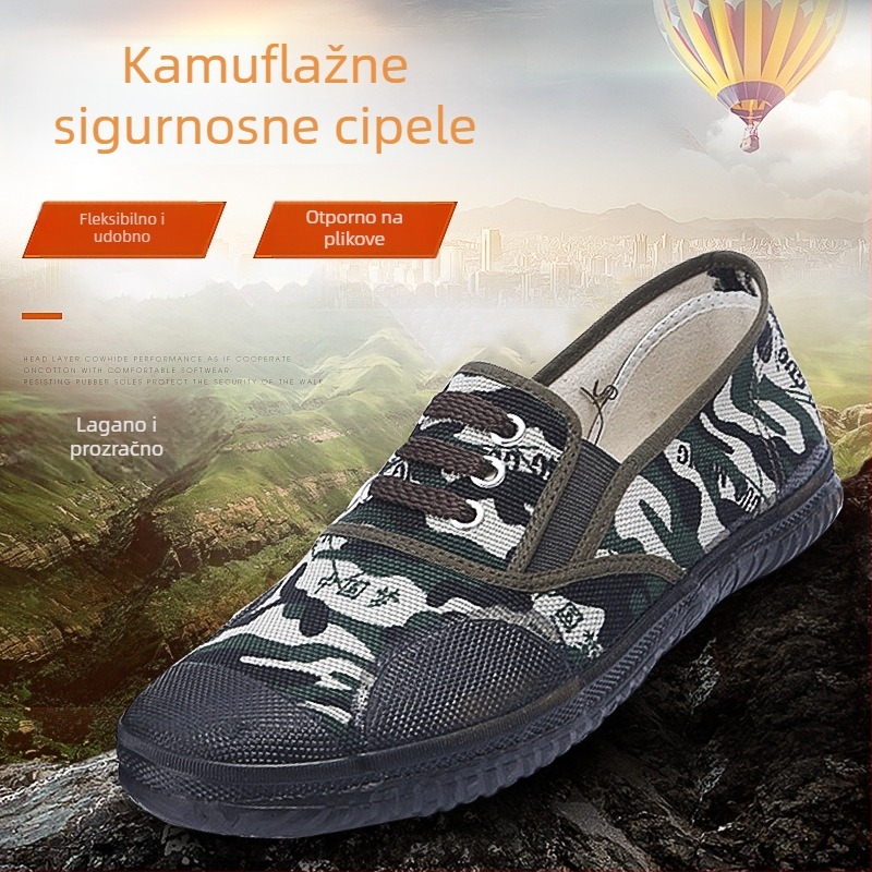 Originalne muške platnene sigurnosne radne cipele Jintai Luyu, novi model, casual hodanje