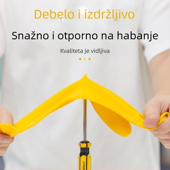 Kuhinjske rukavice od latexa i gume, vodootporne, debele, otporne na habanje, za pranje posuđa i kućanske poslove.