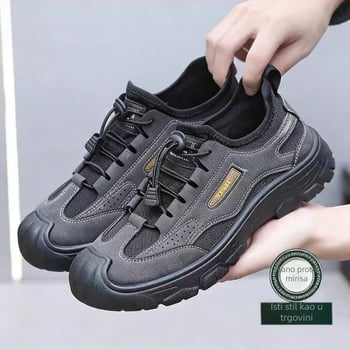 Proljetne muške planinarske tenisice – prozračne i udobne za outdoor šetnje, svestrana casual obuća, slip-on s mekanom potplatom