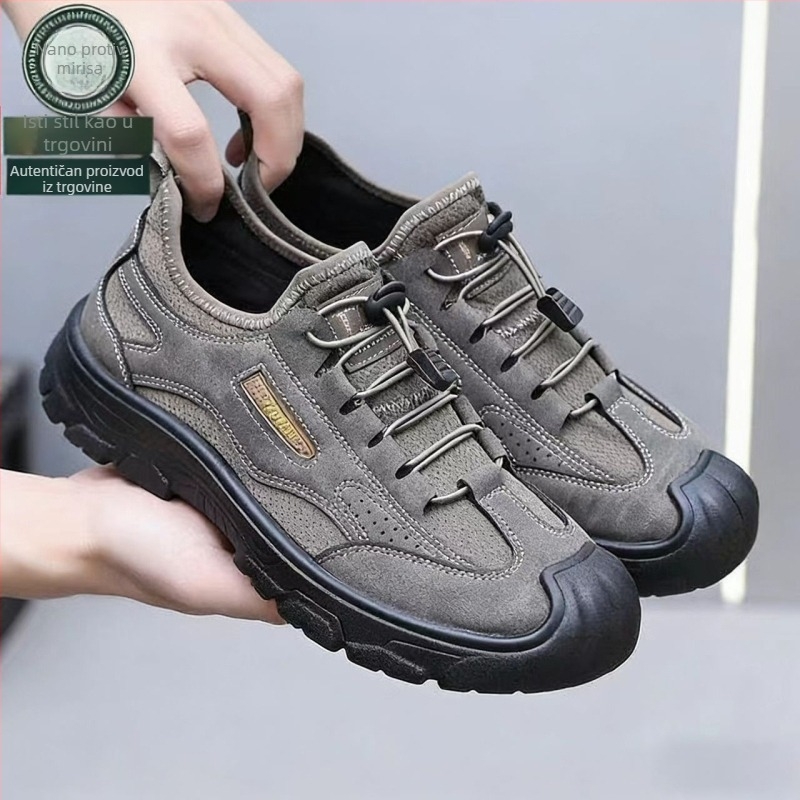 Proljetne muške planinarske tenisice – prozračne i udobne za outdoor šetnje, svestrana casual obuća, slip-on s mekanom potplatom