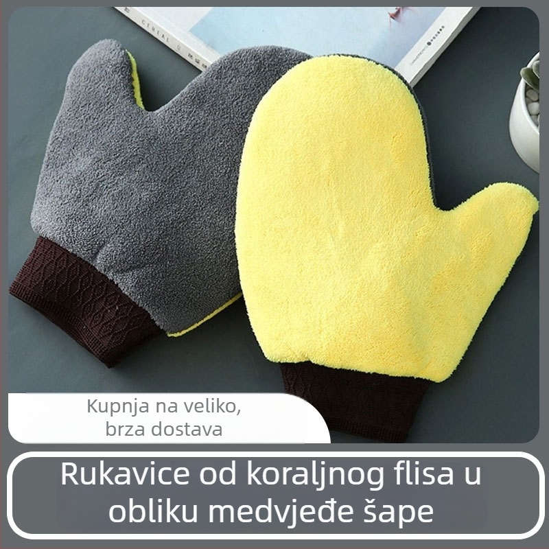 Duge zimske rukavice s flisom za pranje suđa i rublja, tople i izdržljive, PVC rukavice
