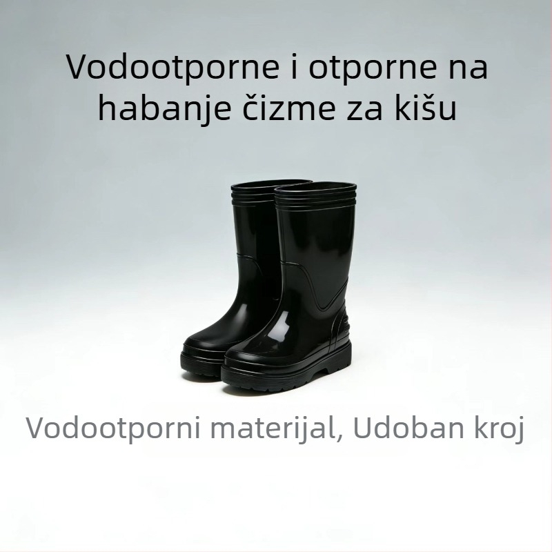 Visoke čizme za kišu od EVA pjene, ultra lagane i s podstavom, za muškarce i žene, protuklizne, otporne na ulje, prehrambene klase, čizme za ribolov u hladnoj vodi