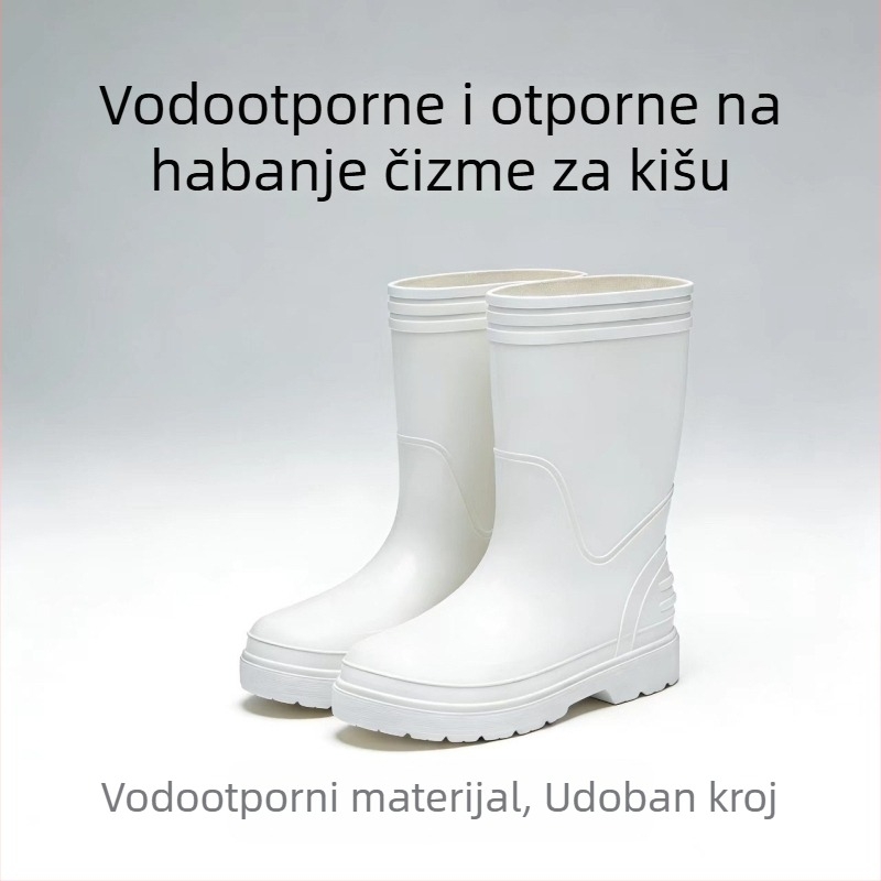 Visoke čizme za kišu od EVA pjene, ultra lagane i s podstavom, za muškarce i žene, protuklizne, otporne na ulje, prehrambene klase, čizme za ribolov u hladnoj vodi